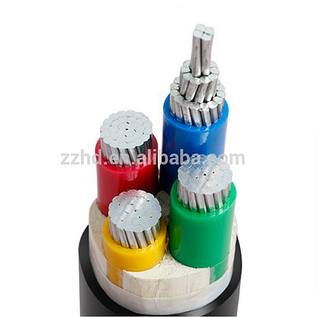 0.6/1kv 3 4 5 Core 16mm 25mm 35mm 70mm 95mm Aluminum Conductor XLPE PVC Underground Industrial Electrical Power Cable