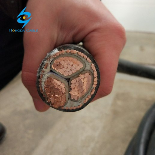 0.6/1kv 3 Núcleo 120mm2 Cable de Poder Acorazado de Alambre de Acero Aislado XLPE