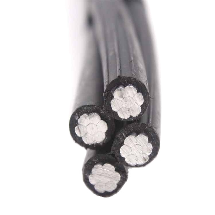 0.6/1kv Overhead Aluminum Aerial Bundled Conductor Twisted Cable Self-Supporting 4X35mm2 NFA2X Cable