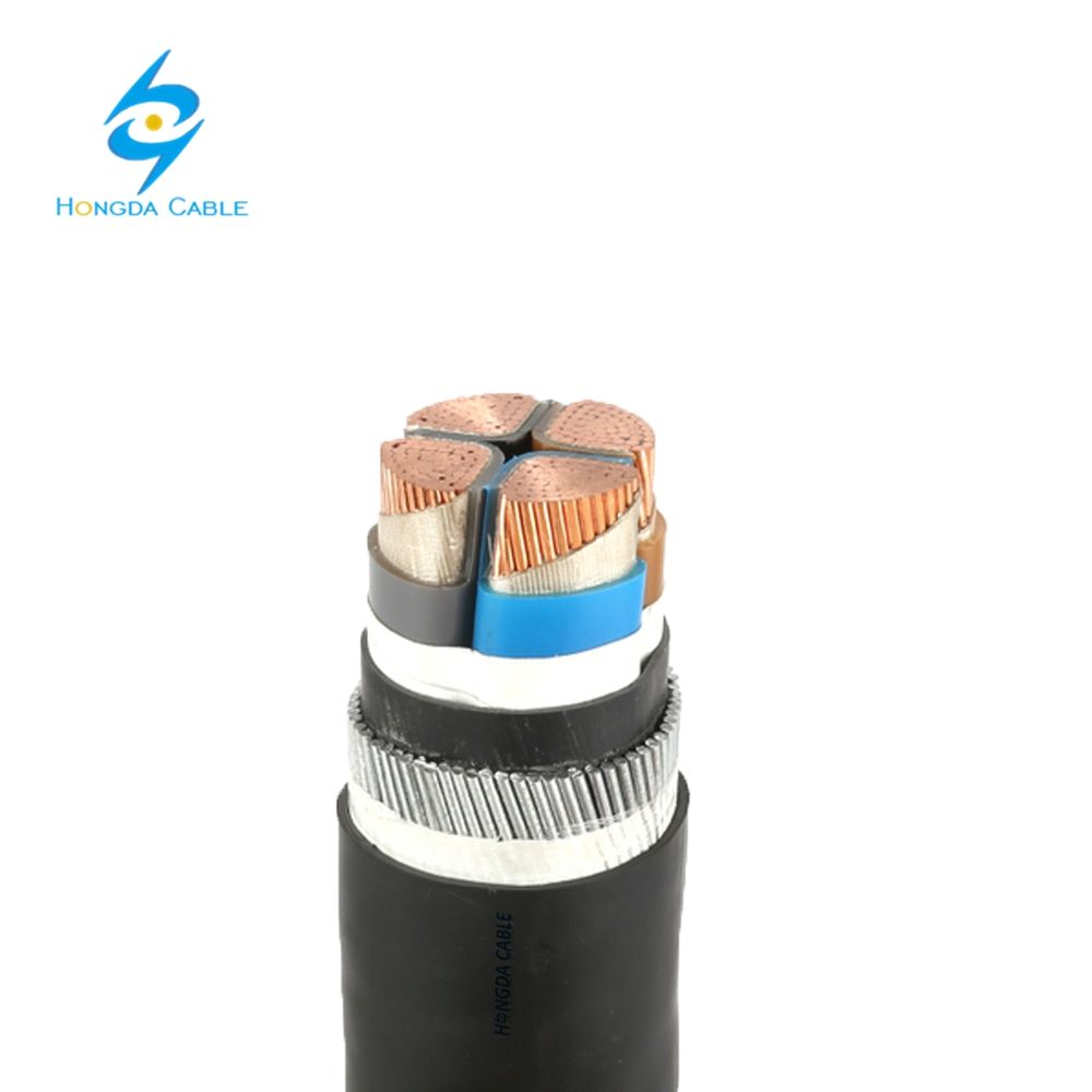 0.6/1kv Yjv32 Copper Conductor Steel Armored 3X150+1X70 Power Cable