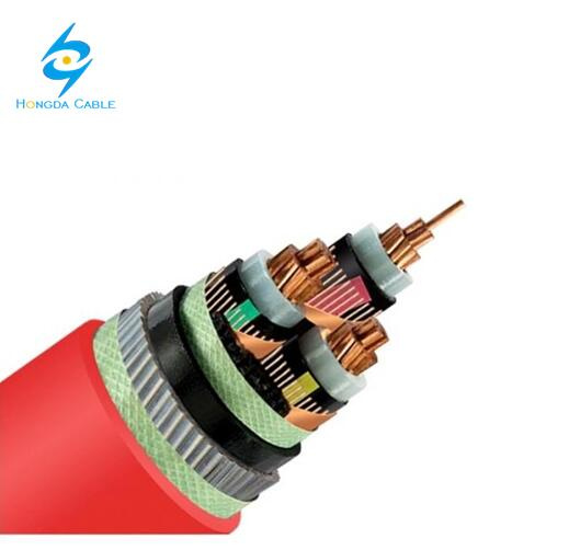 11kv 33kv 3X95 3X120mm Copper Wire Screen Steel Wire Armoured Underground Cable