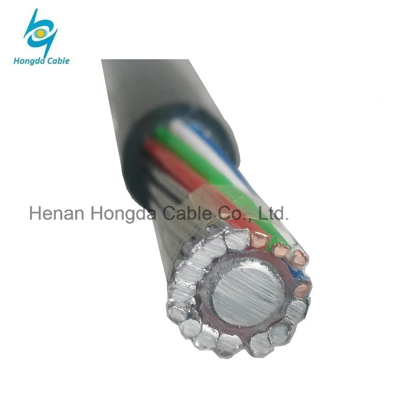 16mm Cable de servicio concéntrico aéreo aislado de PVC con hilo de comunicación