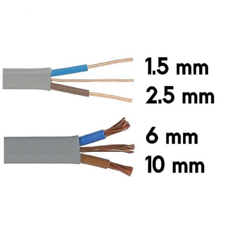 1mm 1.5mm 2.5mm 4mm 6mm 10mm 300/500V Cable eléctrico de cobre multicore