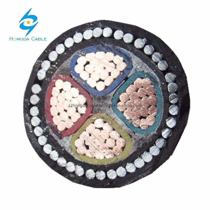 240mm 4 Core XLPE/Swa/PVC Galvanized Steel Wire Armoured Power Cable