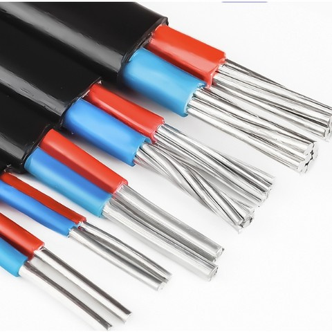 2X25 Sq. mm Aluminum Stranded Conductor Al Single Phase Service Cable 0.6/1kv