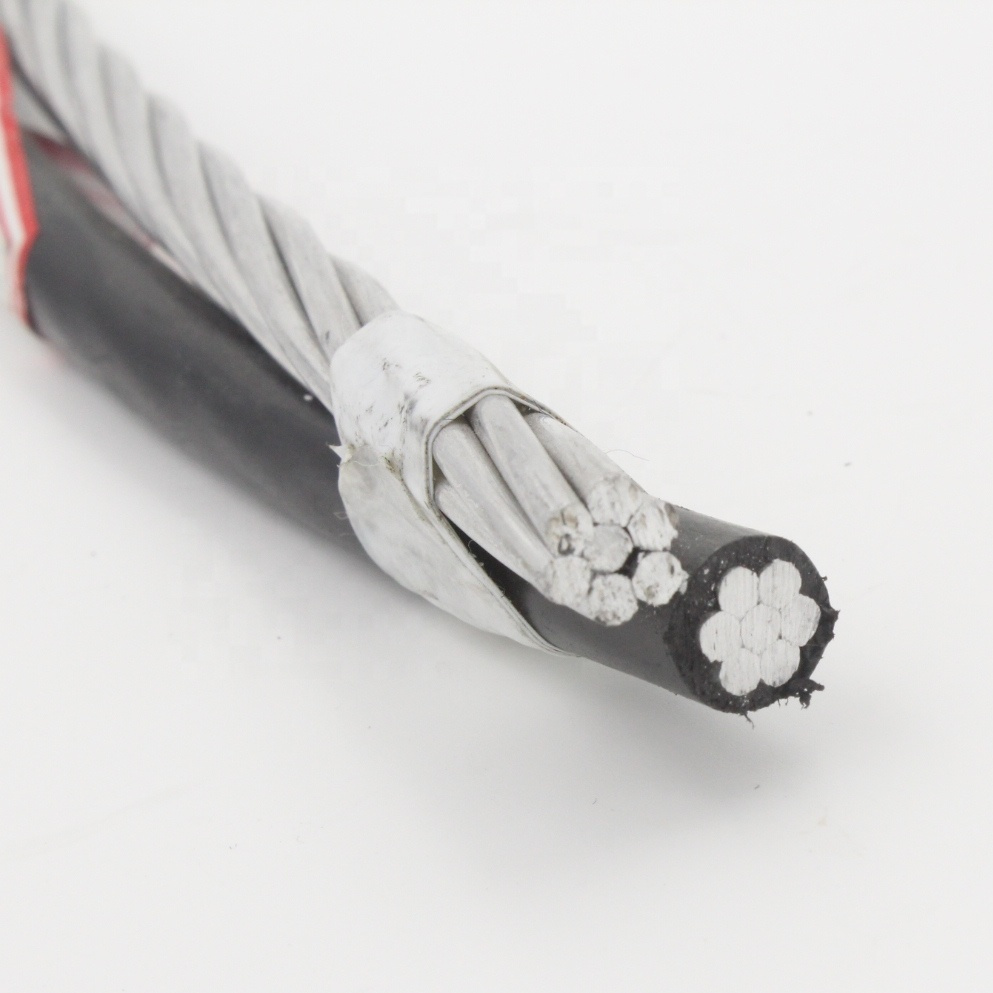 2X6 Cable Eléctrico de Aluminio AWG 1X6+6 Cable Aéreo de Doble Baja Tensión AWG 600V