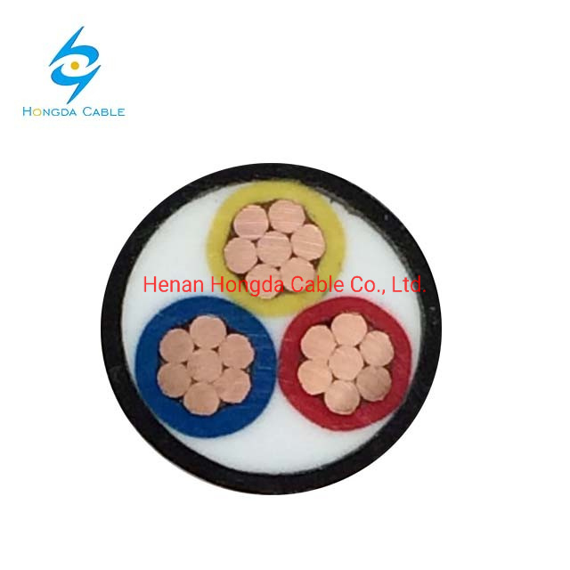 3 Phase 25mm 70mm 120mm 0.6/1kv Cooper PVC Insulation PVC Jacket Power Cable