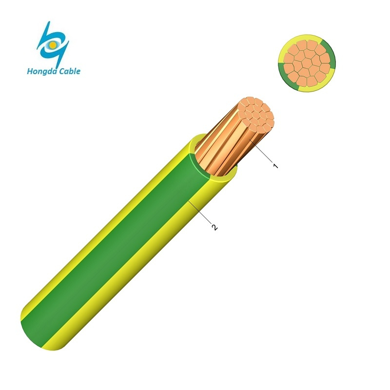 300V 500V ASTM Standard Copper PVC Insulated 10AWG 8AWG Stranded Electric Wire