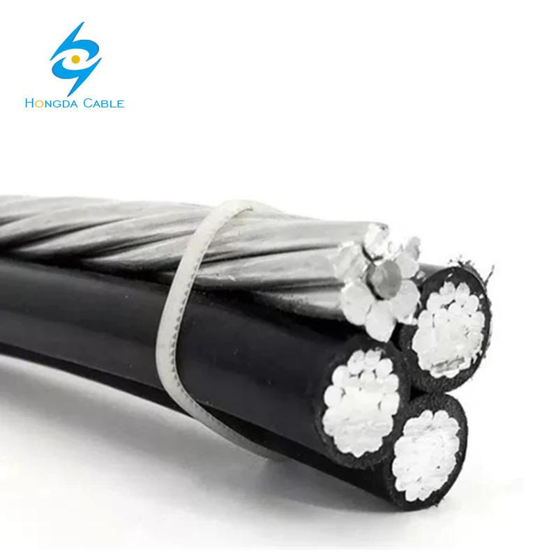 336.4-336.4-336.4-336.4 Bronco Quadruplex Overhead Aluminum Conductor Service Drop Cable