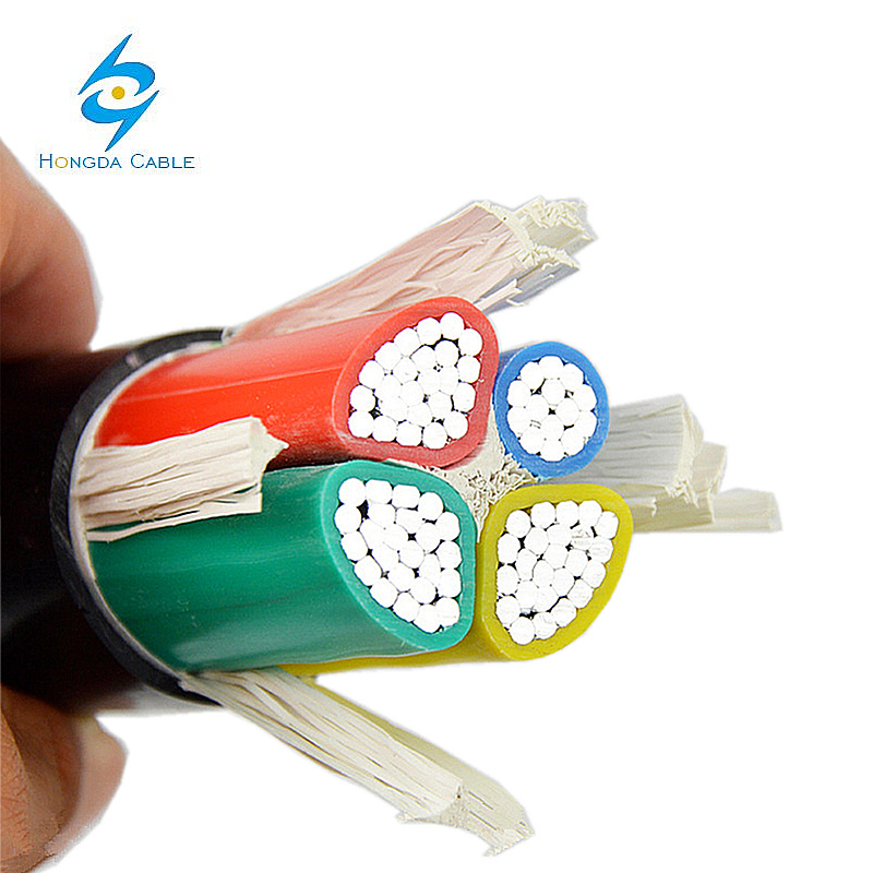35 50 70 95 120 150 185 240mm2 3+1 Earth 3.5 Core Unarmoured Aluminum Cable