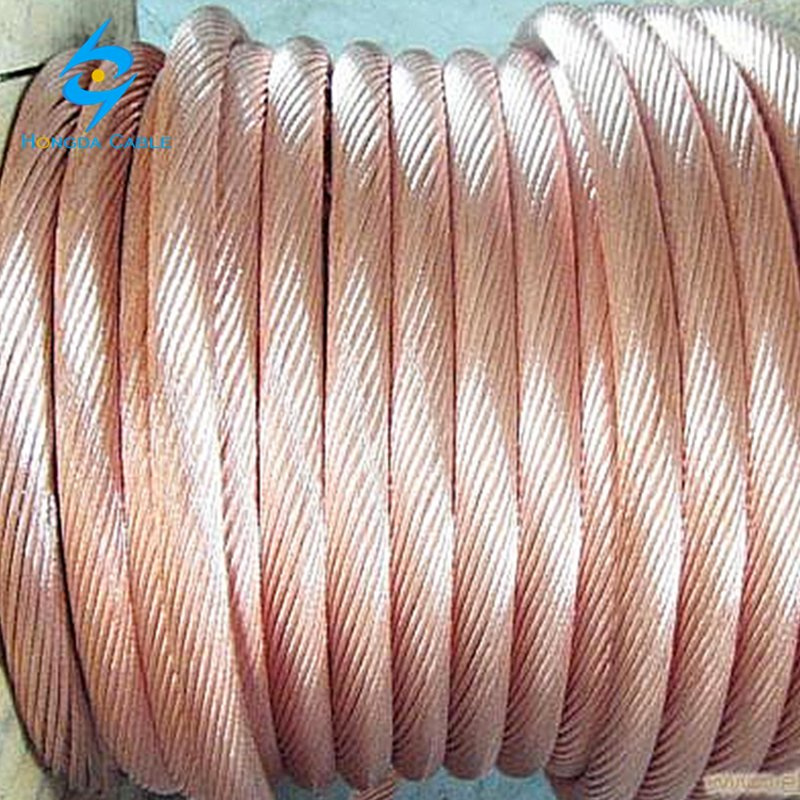35mm2 70mm2 Bare Copper Conductor Earth Cable Tj Thj