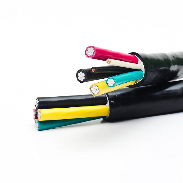 3X4+1X6+2X12AWG 3X2+1X4+2X12AWG 6 Core Aluminum Cable Yjlv Yjly for America Mexico Market