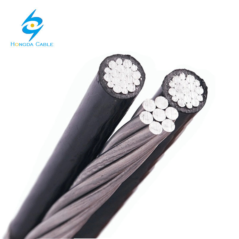 4/0-4/0-4/0 Cable de servicio de conductor multiplexado soportado por neutro de aluminio triplex Zuzara