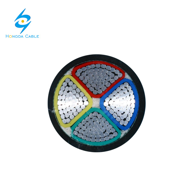 4 Core Aluminum Power Cable 0.6/1kv XLPE Insulated 4*25mm 4*50mm