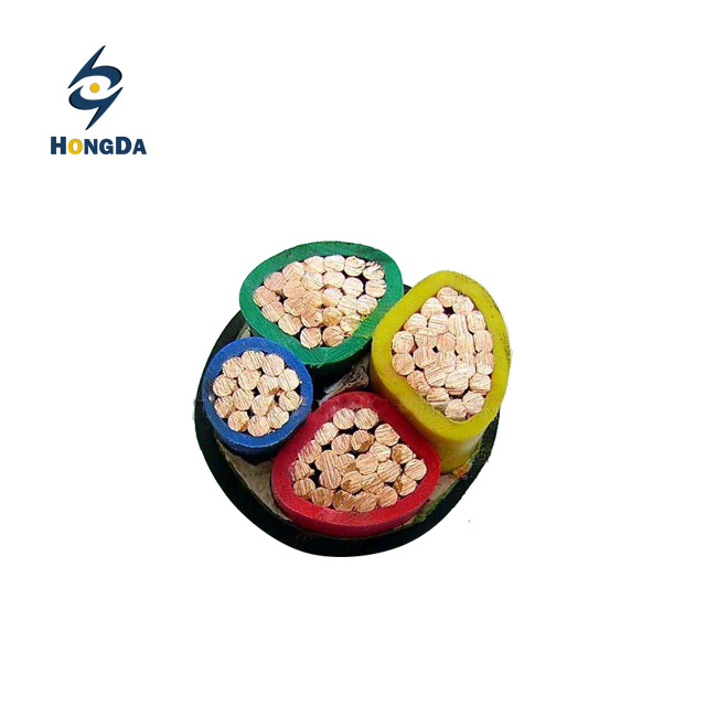 4 Cores Copper PVC Insulation PVC Sheath Cable 0.6/1kv