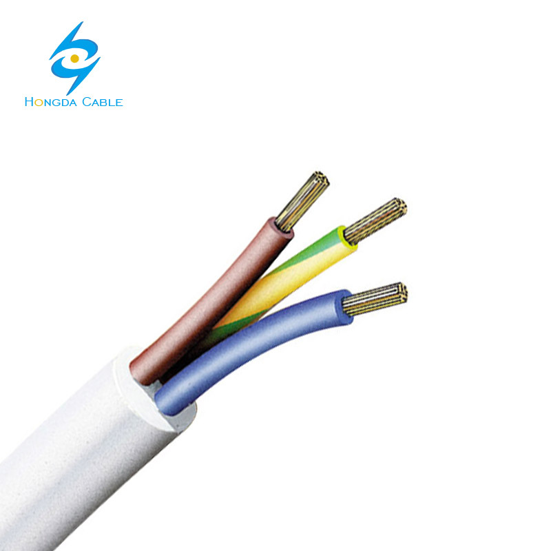 4X2.5mm2 Cobre Flexible Termoplástico PVC H03VV-F Cable de Control