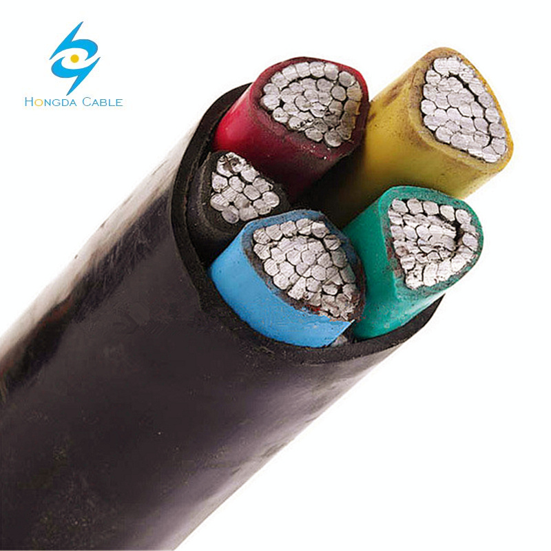 5 X 70mm2 240mm Cable Eléctrico Subterráneo de Aluminio con Núcleo XLPE PVC