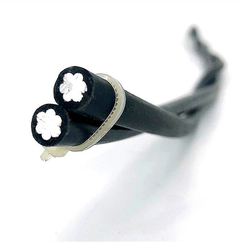 600/1000V Insulated Twisted Service Cables Aluminum 2 Core Al 16 mm2 NFC 33-209