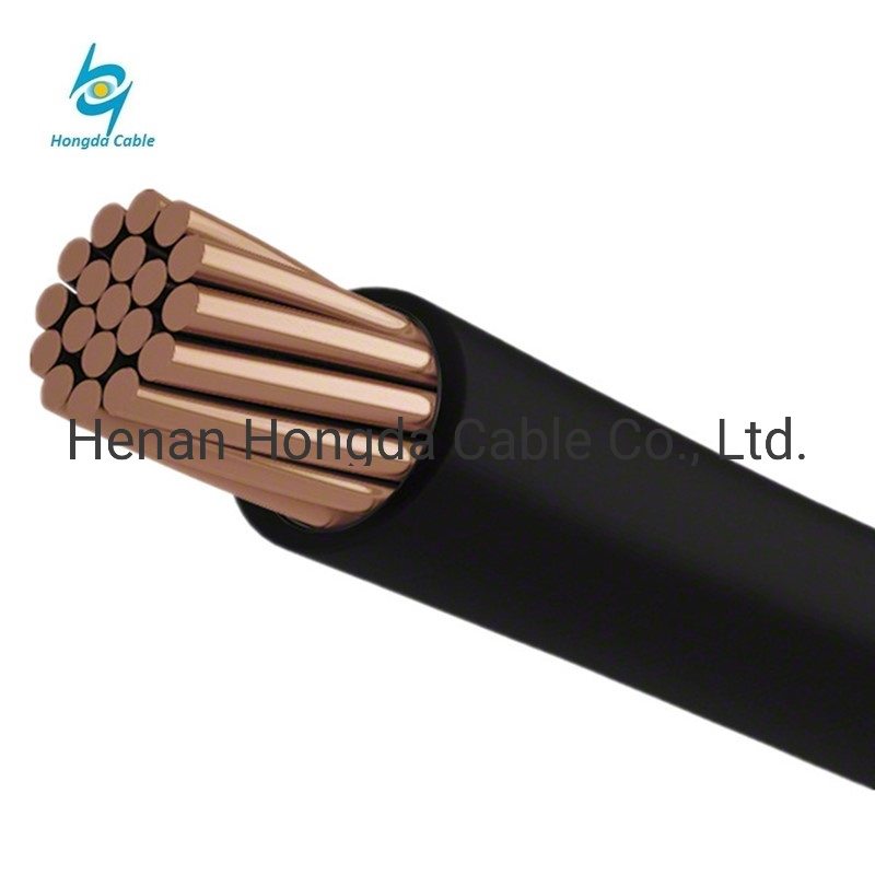 600V 2/0 3/0 4/0AWG 250mcm Copper Conductor PVC Insulated Thw Tw Electric Wire