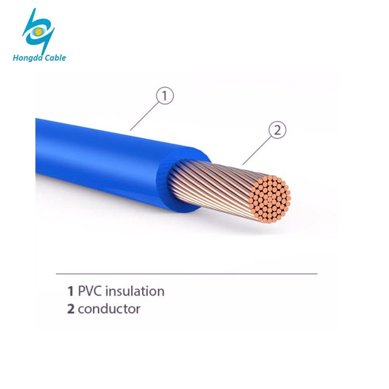 600V Cabo de Cobre Tipo PVC Isolado   Cabo Elétrico Thw Tw