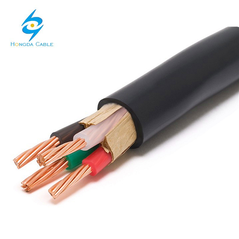 600V PVC Electrical Copper Power Cable 4X16 Nyy Underground Cable