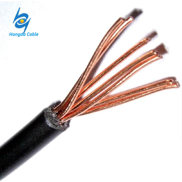 600V Fil de cuivre pur 12AWG Câble en cuivre toronné PVC