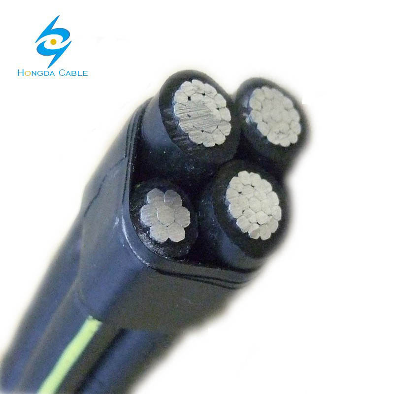 600V Triplex 1AWG Service Drop Cable ACSR Conductor XLPE Insulated
