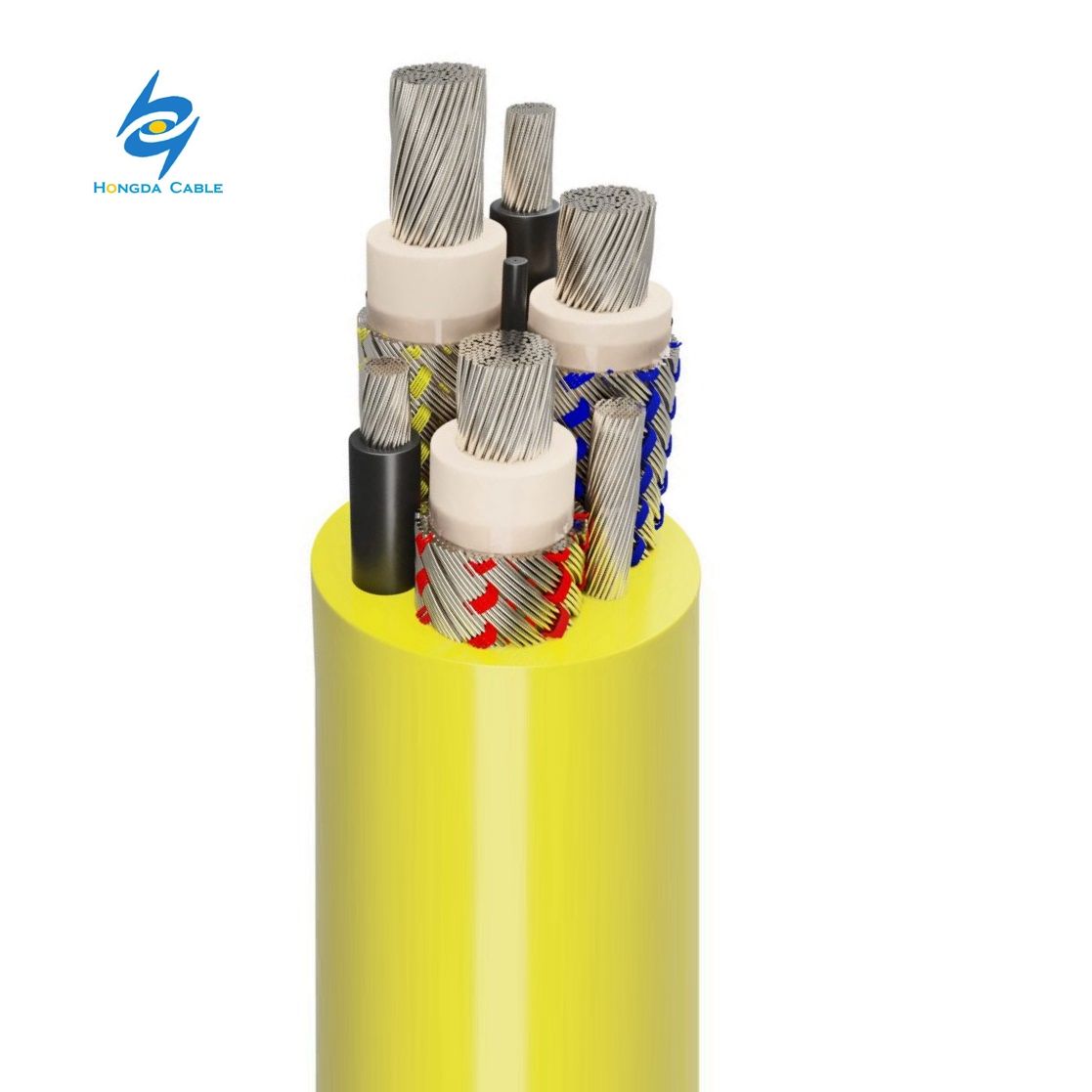 640/1100V Trackless Scoop Trailing Cable 3X70+1X35+2X10 Yellow Flexible Mining Cable