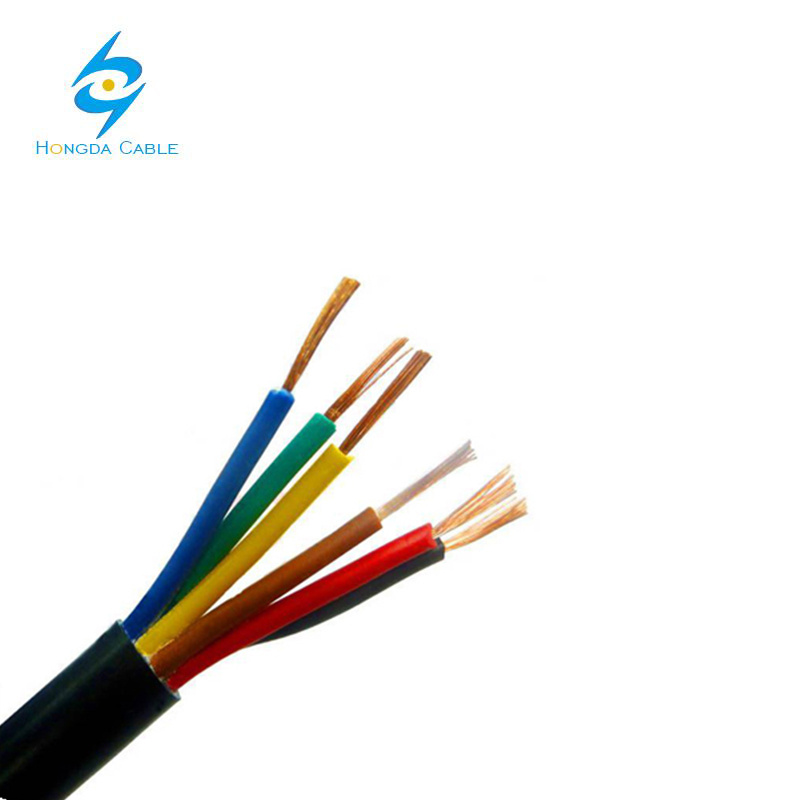 7 Núcleos 0.75mm2 1.5mm2 2.5mm2 Cable de Control Kvv/Kvvr