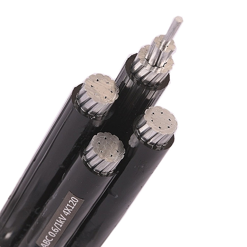Cable Aéreo Agrupado de Aluminio Reforzado con Acero 4 Núcleo 95 mm2 Al BS7870-5 Línea Aérea de Transmisión Eléctrica