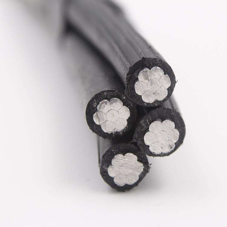 ABC Cable Aluminum Core 1 Core 2 Core 3 Core 4 Core 16mm 35mm PVC Insulated XLPE Insulated Aluminum Cable