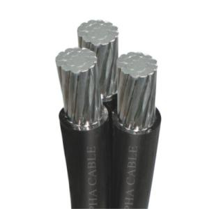 Cable ABC trenzado por 3cores 3*35m línea de aluminio utilizada en líneas de distribución de energía aérea con voltaje nominal 600/1000V aislamiento XLPE/PVC/HDPE