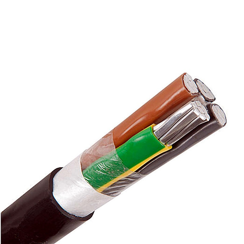Cable Bt U-1000 Ar2V 4X35 4X150mm² Aluminum Grounding Cable XLPE PVC Black Low Voltage