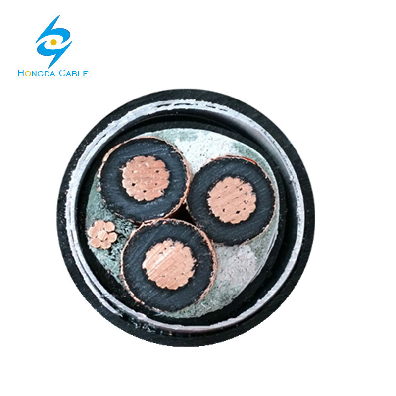 Cable XLPE 8kv 350 Mcm 175mm2 3 Core+Ground Copper Tape Shield Cable 133% Bil