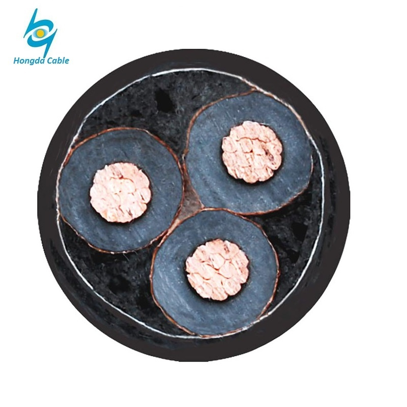 Proveedor de China Cable Electrónico de Cobre o Aluminio 3 Núcleo 50mm XLPE 12kv