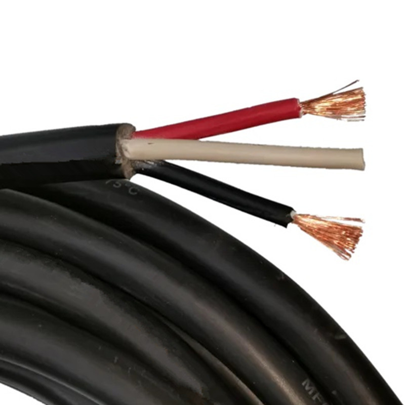 Copper Conductor Flexible 3 Core 3.5mm 2.5mm2 Power Cable Wire Duracord Royal Cord No. 8 #6 600V