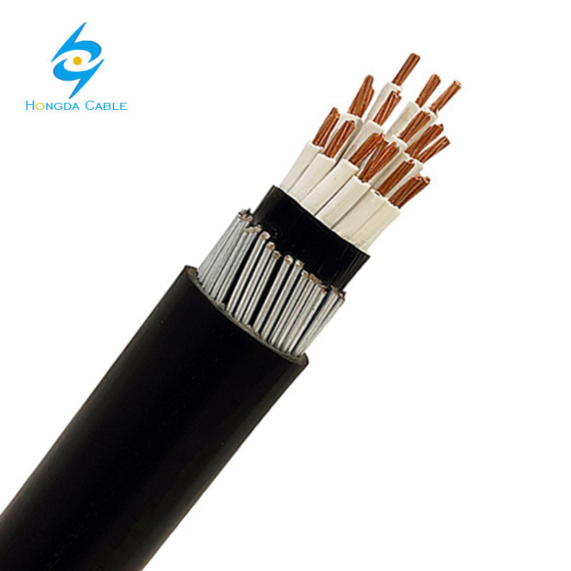 Cable de control aislado de PVC con cobre 1.5 mm 2.5mm 19 núcleo con armadura de alambre de acero Swa