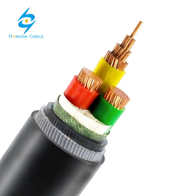 Cable de potencia de cobre XLPE 50mm 35mm 25mm 16mm 6mm 3 Precio de cable armado de núcleo