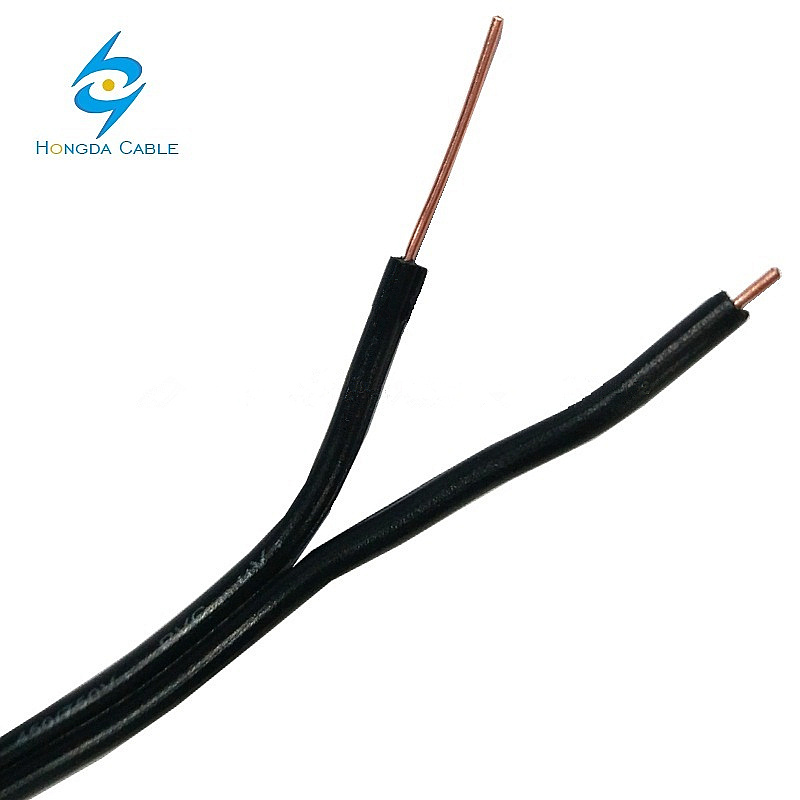 Drop Wire Pure Copper Telephone Cable 0.8mm2 HDPE Insulated Drop Wire