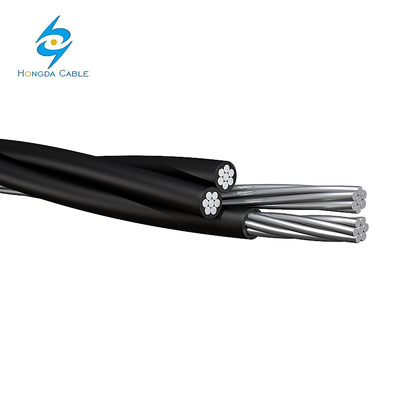 China Cable de servicio aéreo de aluminio dúplex 1*6AWG+6AWG en venta