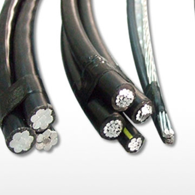 Duplex Triplex Quadruplex Aerial Bunched/Bundled Overhead XLPE Insulated Aluminum ABC Cable for Power Distribution Service Drop Line