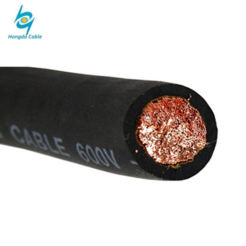 Cable de soldadura eléctrica de conductor de cobre flexible con aislamiento de goma 16mm2