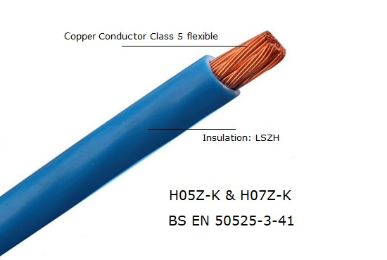 H07V-K Cable de cobre de un solo núcleo PVC para instalación 2.5mm2 Rojo