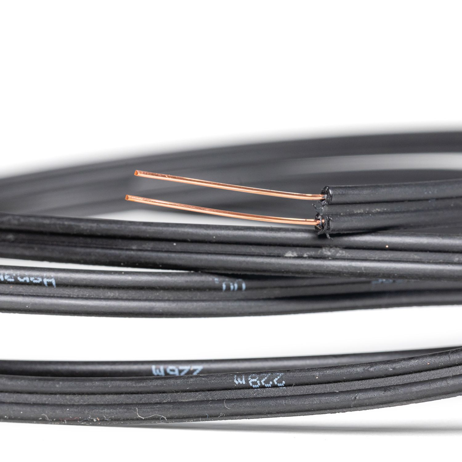 Hard Copper Wire 2 Core 0.8mm 0.71mm PVC/PE Drop Wire Telephone Cable