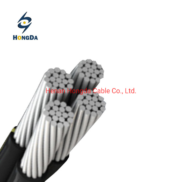 Cable de caída de conductor de aluminio de tracción dura con aislamiento XLPE 16mm 25mm 50mm
