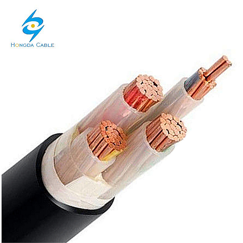Precio del Cable Eléctrico Subterráneo Indonesia PVC Cable 4 X 70 mm Nyy 4 X 70 4 X 95 Cable Industrial