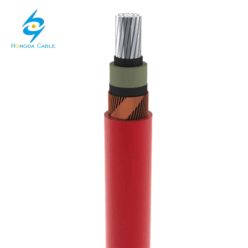 Lxhioz1 Unarmoured Po Single Core Fire Retardant Halogen Free Aluminium Cable with Copper Wire Screen 3.6/6 (7.2) Kv up to 18/30 (36) Kv