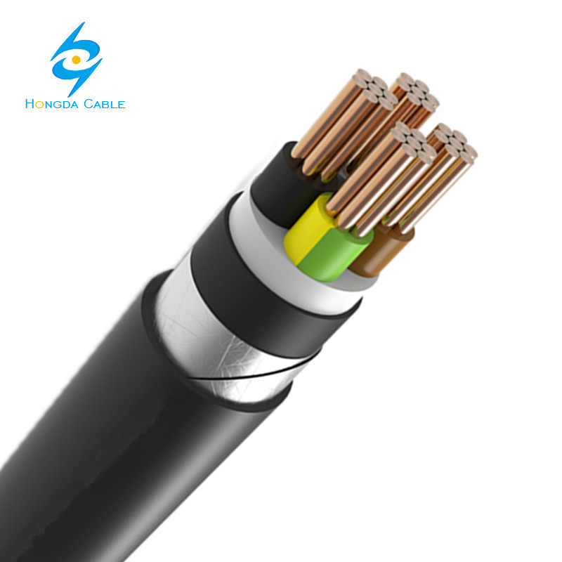 N2xb2y Cable de potencia de cobre armado con cinta de acero, revestido de HDPE y aislado con XLPE
