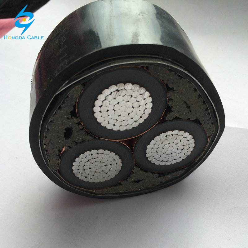 NF C 33226 18/30kv 3X1X240 Aluminum Rhez Mv Underground Power Cable