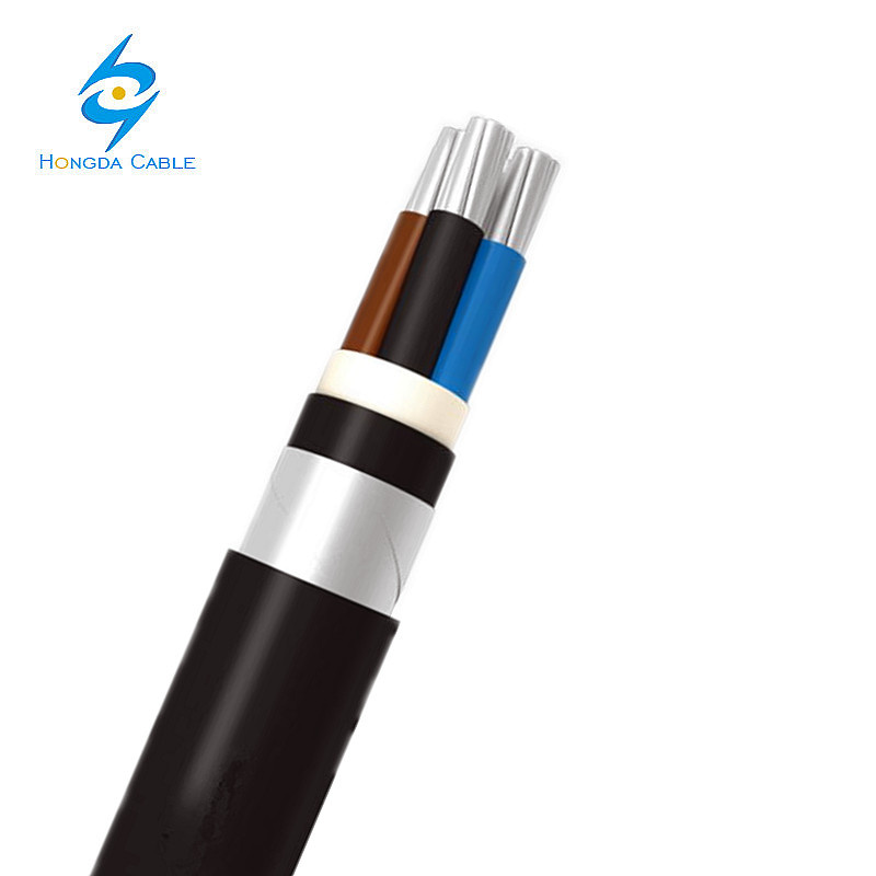 Na2xby Baja Tensión 0.6/1kv Conductor de Aluminio XLPE Cable Armado con Cinta de Acero Galvanizado Doble